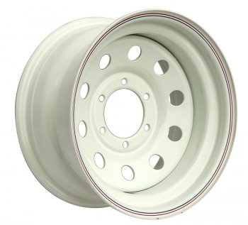 4 849 р. Штампованый диск OFF-ROAD Wheels (стальной усиленный, круг - белый). 8.0 x 16    с доставкой в г. Калуга. Увеличить фотографию 1