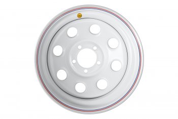 6 299 р. Штампованый диск OFF-ROAD Wheels (усиленный, круг) 8.0x17   (Цвет: белый)  с доставкой в г. Калуга. Увеличить фотографию 2