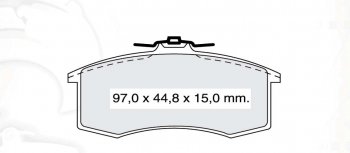 659 р. Колодка переднего дискового тормоза DAFMI  Лада Ока 1111 (1988-2008)  с доставкой в г. Калуга. Увеличить фотографию 3