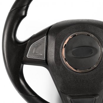 2 799 р. Рулевое колесо Барс Премиум (под знак LADA, Ø360) Лада 2110 седан (1995-2007) (Карбон)  с доставкой в г. Калуга. Увеличить фотографию 4