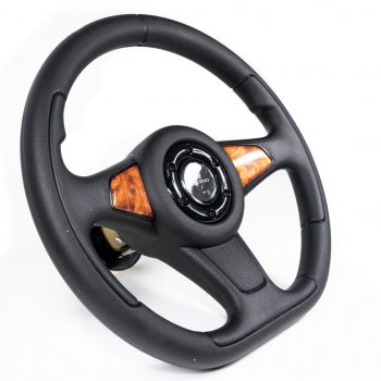 3 299 р. Рулевое колесо Sport Extrim Delux (Ø360 мм)  Лада 2108 - Надежда  2120 (Дерево)  с доставкой в г. Калуга. Увеличить фотографию 2