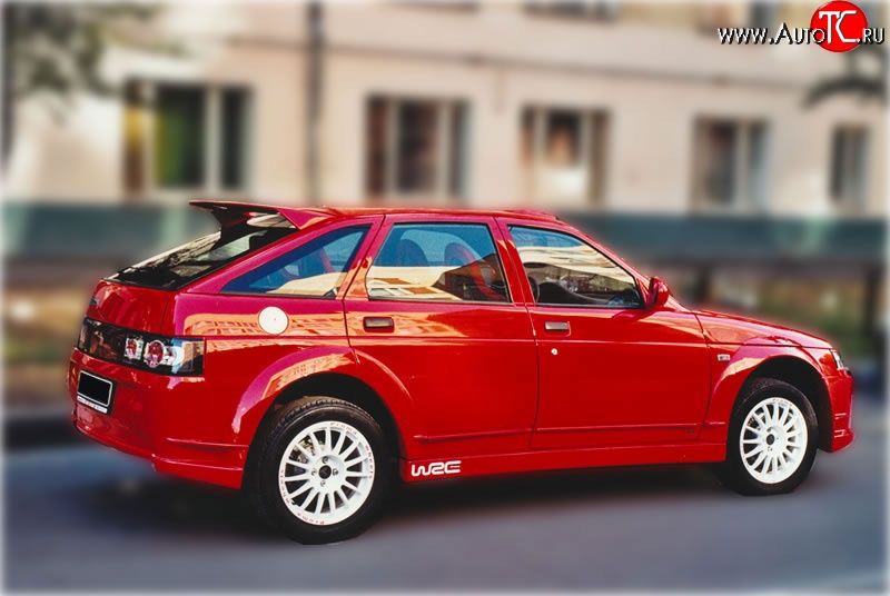 6 999 р. Задний бампер WRC Evo Лада 2112 купе (2002-2009) (Неокрашенный)  с доставкой в г. Калуга