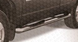 13 949 р. Защита порогов из трубы d76 мм с пластиковыми вставками для ног (рестайлинг) (рестайлинг) Slitkoff  Chevrolet Niva  2123 (2009-2020), Лада 2123 (Нива Шевроле) (2009-2021) (Цвет: нержавеющая полированная сталь)  с доставкой в г. Калуга. Увеличить фотографию 1