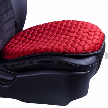 699 р. Подушка для сиденья универсальная Lord Autofashion Комфорт+ (велюр)   (Красный)  с доставкой в г. Калуга. Увеличить фотографию 2