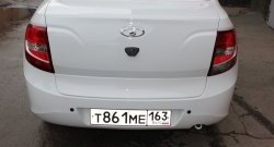 2 299 р. Накладка на крышку багажника автомобиля XALK  Лада Гранта  2190 седан (2011-2017) (Неокрашенная)  с доставкой в г. Калуга. Увеличить фотографию 1