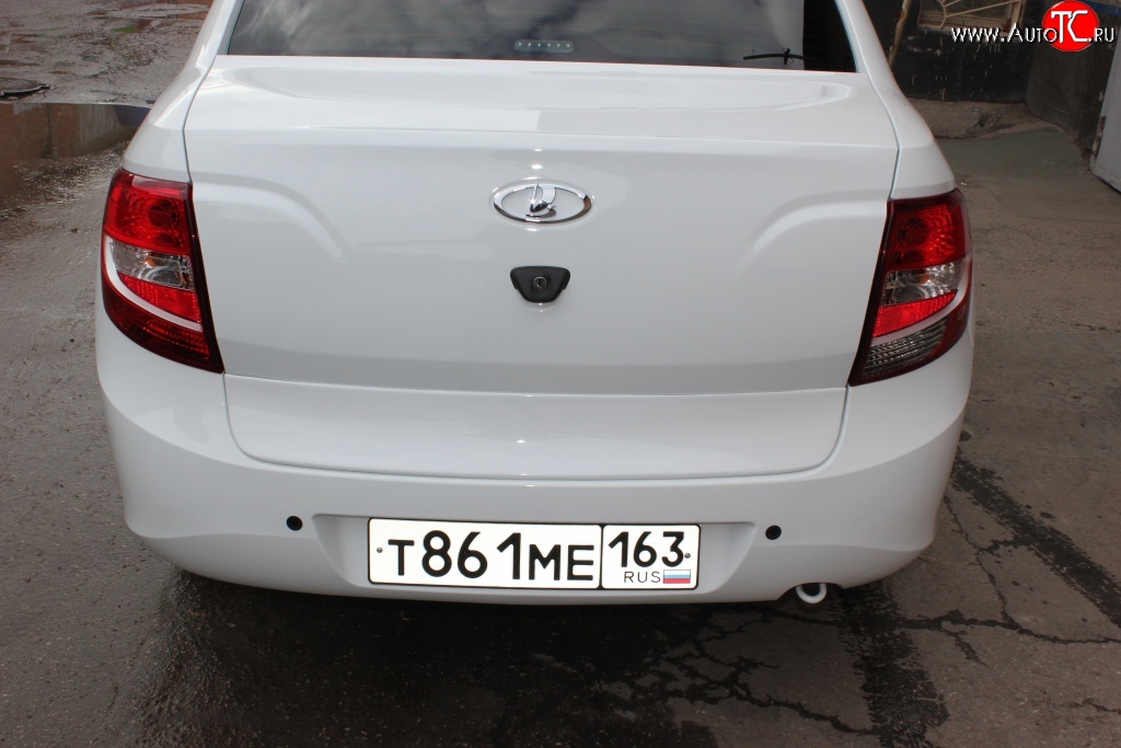 2 299 р. Накладка на крышку багажника автомобиля XALK  Лада Гранта  2190 седан (2011-2017) (Неокрашенная)  с доставкой в г. Калуга