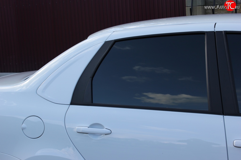 1 699 р. Накладки заднего ромбового стекла на автомобиль XALK Лада Гранта 2190 седан дорестайлинг (2011-2017) (Неокрашенные)  с доставкой в г. Калуга
