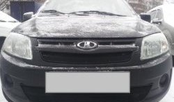 1 949 р. Сетка на бампер Russtal (черная)  Лада Гранта  2190 седан (2011-2017)  с доставкой в г. Калуга. Увеличить фотографию 3