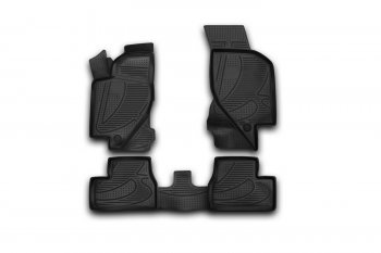 Комплект ковриков салона Element 3D (полиуретан) Лада Калина Спорт 1119 хэтчбэк (2008-2014)  (Черные)