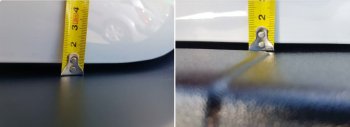 1 279 р. Накладка защитная на задний бампер Petroil Tuning Лада Гранта FL 2190 седан рестайлинг (2018-2024) (Текстурная поверхность)  с доставкой в г. Калуга. Увеличить фотографию 6