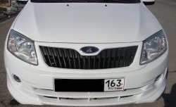 1 949 р. Накладки на передний бампер K2 v1  Лада Гранта  2190 седан (2011-2017) (Неокрашенная)  с доставкой в г. Калуга. Увеличить фотографию 1