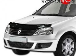 2 399 р. Дефлектор капота NovLine  Renault Logan  1 (2004-2010), Лада Ларгус (2012-2021)  с доставкой в г. Калуга. Увеличить фотографию 1