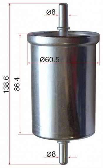 279 р. Топливный фильтр SAT Лада Ларгус дорестайлинг R90 (2012-2021)  с доставкой в г. Калуга. Увеличить фотографию 1
