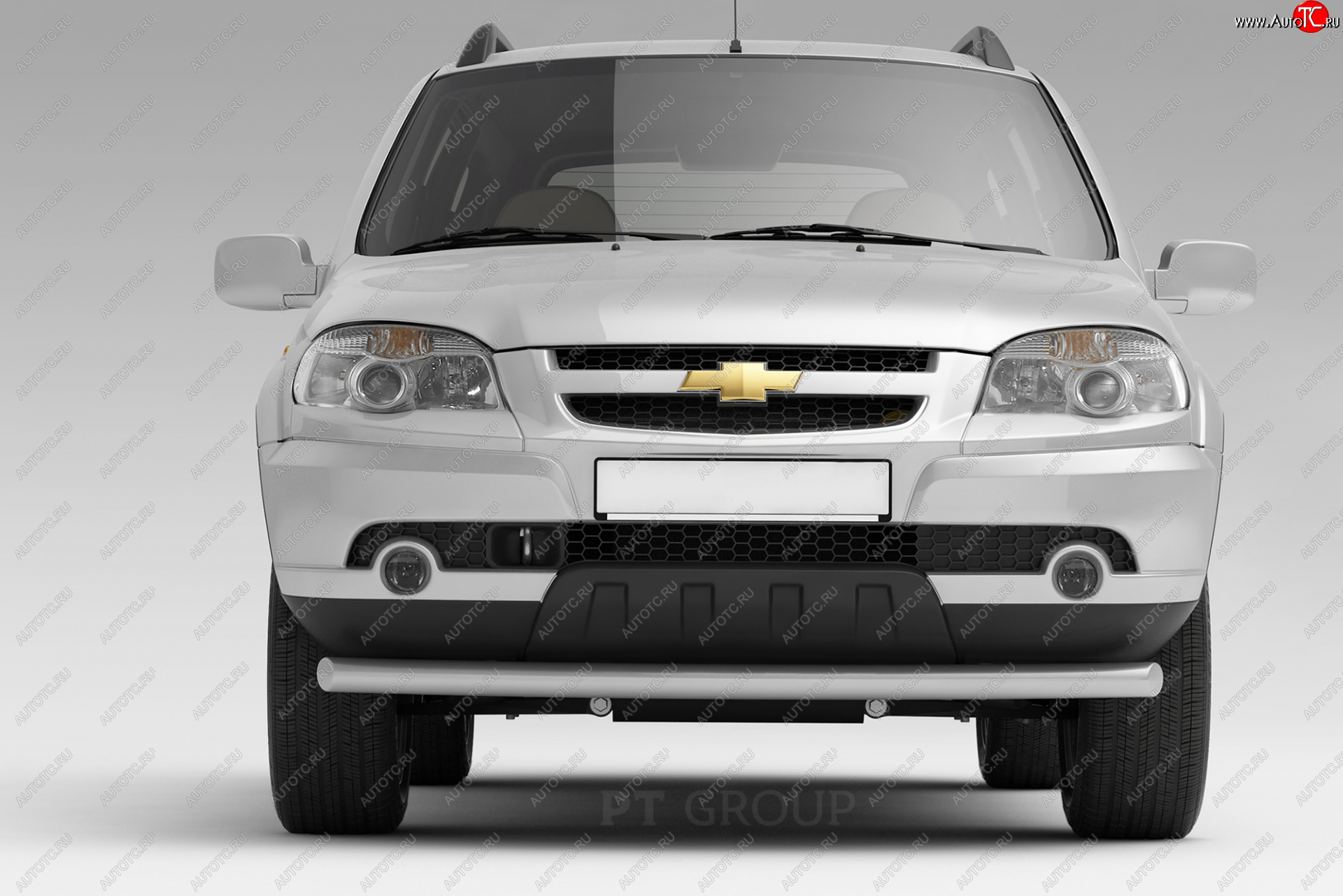 3 899 р. Защита переднего бампера Petroil Tuning (Ø63 мм)  Chevrolet Niva  2123 (2009-2020), Лада 2123 (Нива Шевроле) (2009-2021) (Сталь полимерным покрытием в цвет: серебристый❞Искра❝)  с доставкой в г. Калуга
