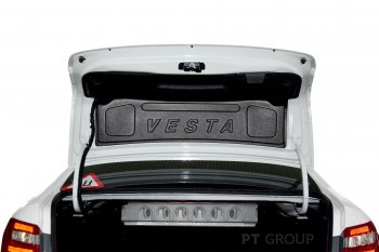 Внутренняя облицовка крышки багажника Petroil Tuning с надписью VESTA Лада (ваз) Веста (Vesta)  2180 седан (2015-2023) 2180 седан дорестайлинг