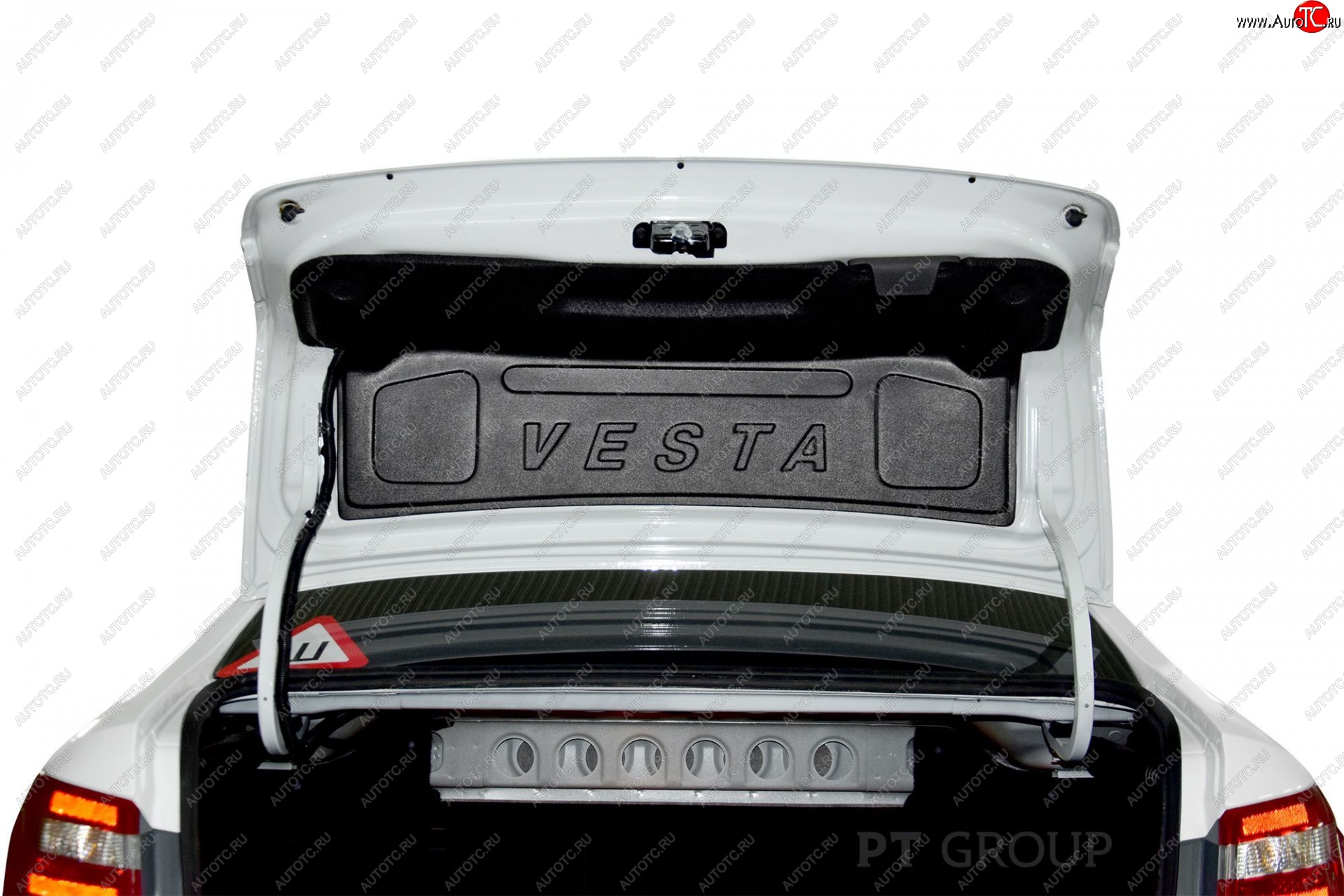 1 699 р. Внутренняя облицовка крышки багажника Petroil Tuning с надписью VESTA  Лада Веста  2180 седан (2015-2023)  с доставкой в г. Калуга