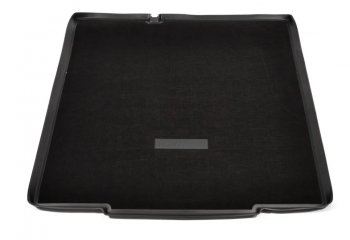 Комбинированый коврик с повышенной износостойкостью в багажник Unidec (полиуретан, текстиль, на нижнюю полку) Лада Веста SW 2181 универсал дорестайлинг (2017-2022)  (Черный)