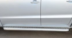 25 699 р. Широкая защита порогов Russtal  Volkswagen Amarok (2009-2016)  с доставкой в г. Калуга. Увеличить фотографию 2
