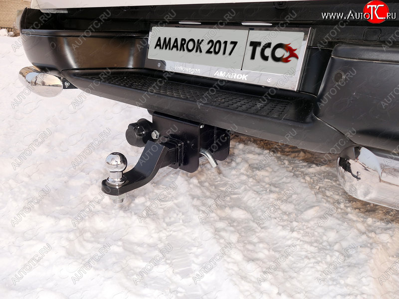 11 549 р. Фаркоп (тягово-сцепное устройство) TCC  Volkswagen Amarok (2009-2022) (Оцинкованный, шар E - оцинкованный)  с доставкой в г. Калуга