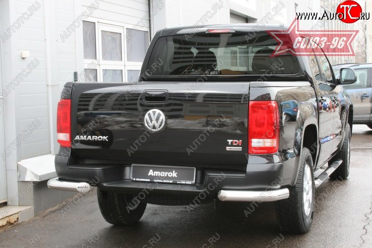 12 779 р. Защита заднего бампера Souz-96 (d76) Volkswagen Amarok дорестайлинг (2009-2016)  с доставкой в г. Калуга