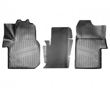 2 099 р. Коврики салонные Noplast (3D) Volkswagen Crafter 2 (2017-2024) (Черные)  с доставкой в г. Калуга. Увеличить фотографию 1