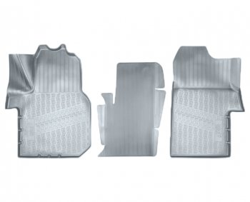 2 699 р. Коврики салонные Noplast (3D)  Volkswagen Crafter  2 (2017-2024) (Серые)  с доставкой в г. Калуга. Увеличить фотографию 1