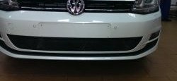 2 099 р. Сетка на бампер Russtal (черная) Volkswagen Golf 7 дорестайлинг, хэтчбэк 5 дв. (2012-2017)  с доставкой в г. Калуга. Увеличить фотографию 3