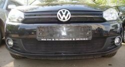 1 469 р. Сетка на бампер Russtal (черная) Volkswagen Golf 6 хэтчбэк 5 дв. (2008-2014)  с доставкой в г. Калуга. Увеличить фотографию 4