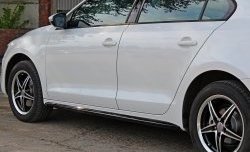 3 899 р. Пороги накладки GLI  Volkswagen Jetta  A6 (2011-2015) (Неокрашенные)  с доставкой в г. Калуга. Увеличить фотографию 1