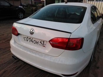 3 049 р. Лип спойлер АВТОКРАТ Volkswagen Jetta A6 седан дорестайлинг (2011-2015) (Неокрашенный)  с доставкой в г. Калуга. Увеличить фотографию 2