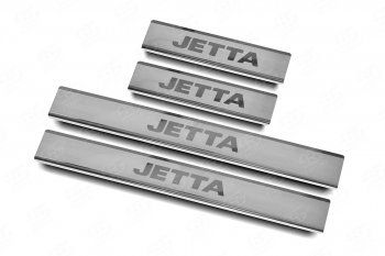 Накладки порожков салона Russtal Volkswagen (Волксваген) Jetta (Джетта)  A6 (2015-2018) A6 седан рестайлинг