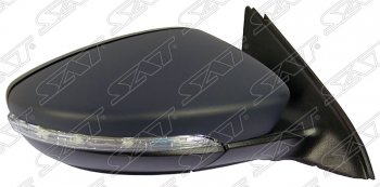 6 699 р. Боковое правое зеркало заднего вида SAT (поворотник, 8 контактов)  Volkswagen Jetta  A6 (2011-2018) (Неокрашенное)  с доставкой в г. Калуга. Увеличить фотографию 1