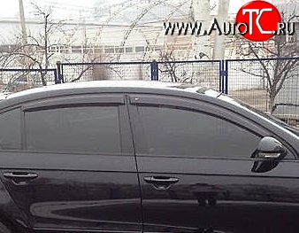 999 р. Комплект дефлекторов окон (ветровиков) 4 шт. (седан) Russtal Volkswagen Passat B6 седан (2005-2011)  с доставкой в г. Калуга