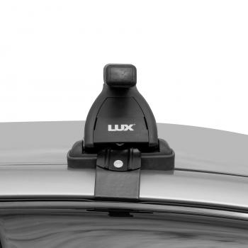 7 297 р. Багажник на крышу без рейлингов в сборе LUX  Volkswagen Passat  B6 (2005-2011) (поперечины прямоугольные 1.2 (цвет черный))  с доставкой в г. Калуга. Увеличить фотографию 3