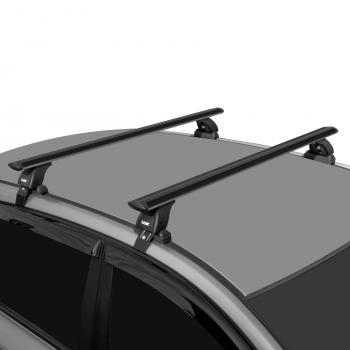 10 897 р. Багажник на крышу без рейлингов в сборе LUX  Volkswagen Passat  B6 (2005-2011) (аэро-трэвэл 1.2 (цвет черный))  с доставкой в г. Калуга. Увеличить фотографию 1
