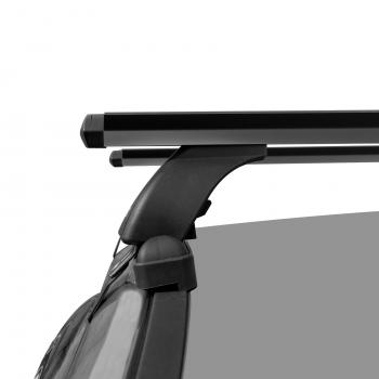 10 897 р. Багажник на крышу без рейлингов в сборе LUX  Volkswagen Passat  B6 (2005-2011) (аэро-трэвэл 1.2 (цвет черный))  с доставкой в г. Калуга. Увеличить фотографию 3