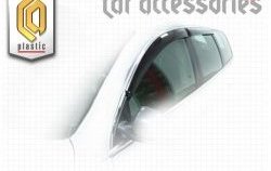2 079 р. Дефлектора окон CA Plastic (черный)  Volkswagen Passat  B6 (2005-2010) (Classic полупрозрачный, Без хром.молдинга)  с доставкой в г. Калуга. Увеличить фотографию 1