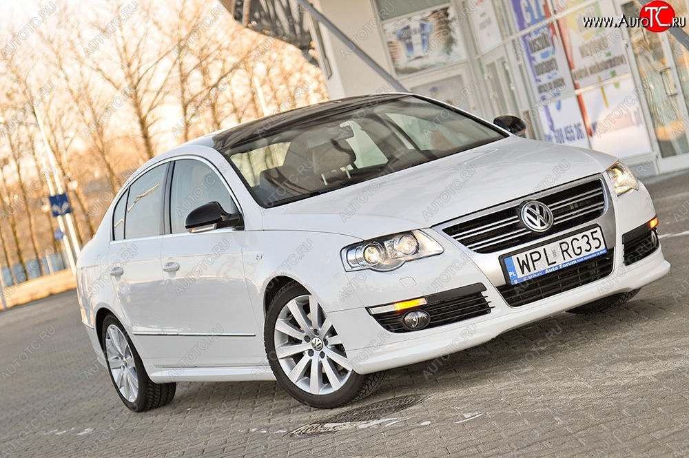 3 449 р. Накладка на передний бампер R-Line Volkswagen Passat B6 седан (2005-2011)  с доставкой в г. Калуга