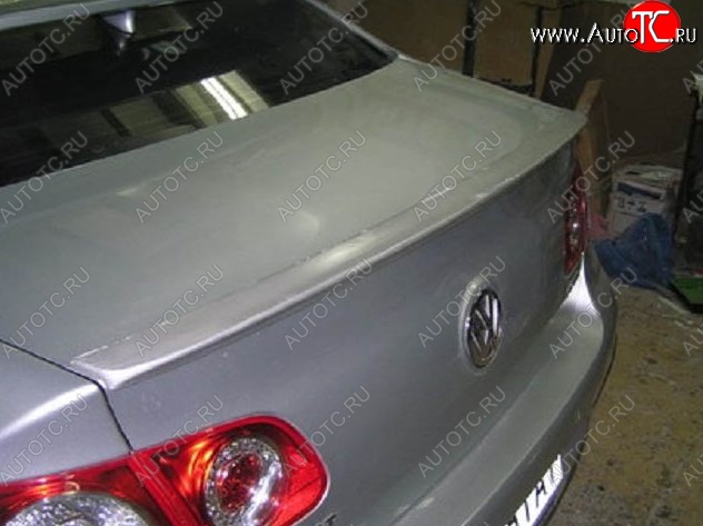 4 949 р. Лип спойлер Сабля Volkswagen Passat B6 седан (2005-2011) (Неокрашенный)  с доставкой в г. Калуга