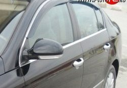 Дефлекторы окон (ветровики) (седан) Novline 4 шт. Volkswagen Passat B7 седан (2010-2015)
