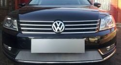1 539 р. Сетка на бампер Russtal (хром)  Volkswagen Passat  B7 (2010-2015)  с доставкой в г. Калуга. Увеличить фотографию 1