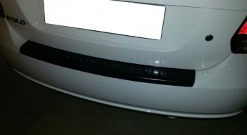 579 р. Накладка защитная на верх заднего бампера АртФорм Volkswagen Polo 5 седан дорестайлинг (2009-2015)  с доставкой в г. Калуга. Увеличить фотографию 1