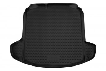 Коврик багажника Element (полиуретан),без органайзера Volkswagen Polo Mk6 лифтбек (2020-2022)  (Черный)