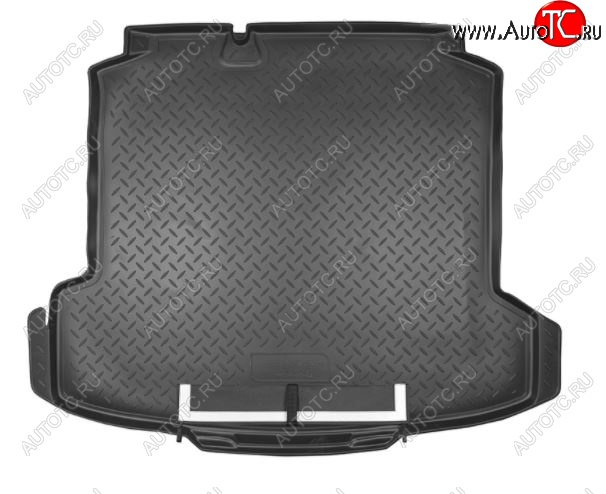 2 799 р. Коврик в багажник Norplast  Volkswagen Polo  5 (2009-2020) (Черный с фартуком)  с доставкой в г. Калуга