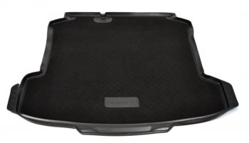 2 789 р. Комбинированый коврик с повышенной износостойкостью в багажник Unidec (полиуретан, текстиль)  Volkswagen Polo  5 (2009-2020) (Черный)  с доставкой в г. Калуга. Увеличить фотографию 1