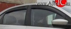 999 р. Комплект дефлекторов окон (ветровиков) 4 шт. (седан) Russtal Volkswagen Polo 5 седан дорестайлинг (2009-2015)  с доставкой в г. Калуга. Увеличить фотографию 1
