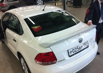 4 999 р. Спойлер Sport  Volkswagen Polo  5 (2009-2020) (Неокрашенный)  с доставкой в г. Калуга. Увеличить фотографию 1