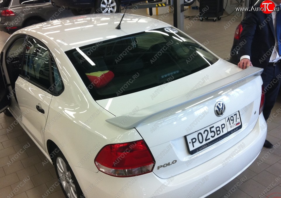 4 999 р. Спойлер Sport  Volkswagen Polo  5 (2009-2020) (Неокрашенный)  с доставкой в г. Калуга