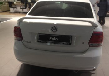 4 999 р. Спойлер Sport  Volkswagen Polo  5 (2009-2020) (Неокрашенный)  с доставкой в г. Калуга. Увеличить фотографию 4