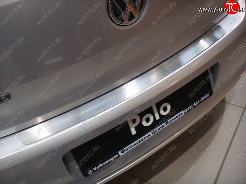 1 394 р. Накладка на задний бампер без логотипа Souz-96 Volkswagen Polo 5 хэтчбек дорестайлинг (2009-2015)  с доставкой в г. Калуга